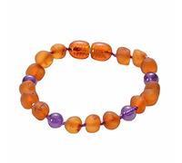 Jewellery bracelet 6 mm amber for him and her, pearl bracelet, great gift idea, 15 cm