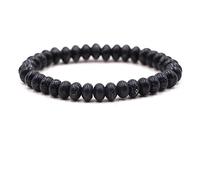 Jewellery Bracelets Delicate Elegant for Him and Her, Natural Stone Friendship Bracelets, 8 mm, Handmade, 19 cm