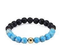 Jewellery Bracelets Natural Stone for Him and Her, Real Natural Stones, Stretch Beads Bracelets, 8 mm, Great Gift Idea - 17 cm