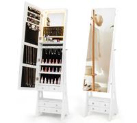 Jewellery Cabinet 3-colour Lighted Jewelry Organizer With 4 Drawers