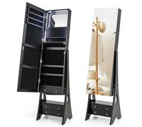 Jewellery Cabinet 3-colour Lighted Jewelry Organizer With 4 Drawers