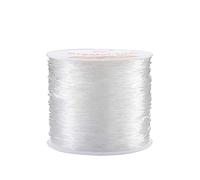 Jewellery Cord 0.8mm Crystal Elastic Beading Thread for DIY Jewellery Making Sewing Transparent 100m