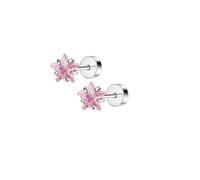 Jewellery Earrings 2Pcs 20G Stainless Steel Flower Heart Stud Earrings For Women, Cute Mini Pearl Tragus Cartilage Conch Piercing Jewelry(S9-2pcs)