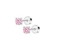 Jewellery Earrings 2Pcs 20G Stainless Steel Flower Heart Stud Earrings For Women, Cute Mini Pearl Tragus Cartilage Conch Piercing Jewelry(S11-2pcs)