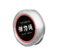 Jewellery Elastic for Bracelets, 0.8mm x 50m String for Bracelet Making, Clear Invisible Thread, Strong Stretchy Beading Cord for Friendship Jewellery DIY Crafts