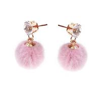 jewellery Elegant Velvet Ball Drop Earrings Women Sturdy Fashion Jewelry Occasions Earring for Girls jewellery
