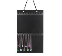 Jewellery Hanging Holder - Versatile Hanging Jewellery Organiser | Display Storage for Necklaces, 32 Hooks for Wall Mounting, Necklace Hanger Over the Door, Soft Jewellery Hooks, Doors and Dresses