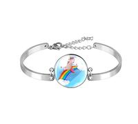 Jewellery,Ladies Love Bracelets Gifts For Her Women Wife Mum Sunset Dolphins Flying