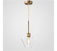 jewellery lamp Pendant Light Modern Chandelier Champagne Gold Glass Pendant Light Modern Glass Farmhouse Hanging Lamp Adjustable Ceiling Lighting Fixture for Home Kitchen Hotel Coffee Shop Bar Li