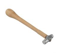 Jewellery Making Hammer with Wooden Handle for Silversmiths, Goldsmiths and Jewelers, Metal and Wood Construction, Comfortable Non-Slip Grip, High Hardness and(A)