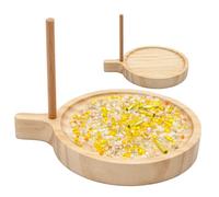 Jewellery Making Work Board | Wooden Bead Organizer Tray with Wire Holder | Jewelry Making Board - For Bracelets Necklaces Home School Holiday Class Leisure