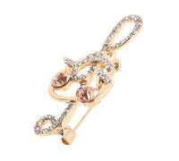 jewellery Musical Shape Pins Festival Accessories Dress Metal Clothing Decorative Pin Men's Music Note Brooch Brooches Diamond Golden jewellery