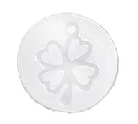 Jewellery Pendant Making Tools Four Leaf Clover Shape Casting Mould Handmade Craft Gift Flexible Durable Smooth Beautiful Beautiful