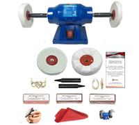Jewellery Polisher Polishing Machine 6in Bench Grinder 150W 4" Polishing Kit