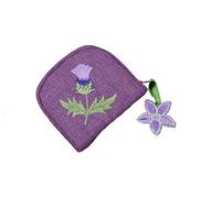 Jewellery Purse in a Glencoe Thistle Design.