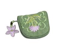 Jewellery Purse in a Green Balmoral Thistle Design