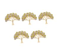 jewellery Shawl Clip Decorative Hat Rhinestone Christmas Good Luck Money Pendant Tree of Life Clothing Brooch Pin Golden Zinc Alloy jewellery