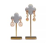 jewellery stand 2Pcs Hanging Earring Holder for Selling - Earring Display Stand for Home Bedroom Hoop Earring Jewelry Organizer Storage Rack for Show for Display and Storage(Gris)
