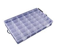Jewellery Storage Box 15Grids Creative Storage Box Jewelry Scrapbook Jewellery Organiser Double Button Detachable Plastic Storage Box DIY Art Storage
