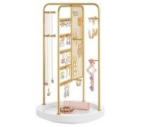 jewellery storage Removable Multi layer Rotating Jewelry Storage Rack | For Necklaces Earrings