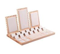 jewellery storage Wooden Jewelry Display Stand Necklace Earring Ring | Organizer for Boutique Craft Show