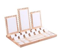 jewellery storage Wooden Jewelry Display Stand Necklace Earring Ring | Organizer for Boutique Craft Show