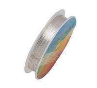 Jewellery Wire,0.2CM 25M Silver Wires for Jewellery Making(Bright Silver) | Copper Craft Tarnish Resistant Beading for Bracelet Necklace DIY Accessories Craft Beadings Wire Wrapping