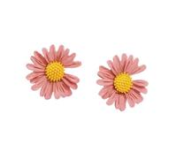 jewellery Women Silver Earrings, Design Fashion Jewelry Sweet Love Colorful Small Daisy Flowers Earrings Female Shiny Simple Elegant Stud Earring For Woman Gifts For Girlfriend, Wife, Sister,