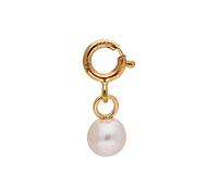 jewellerybox 9ct Gold 4mm White Freshwater Pearl Clip on Charm
