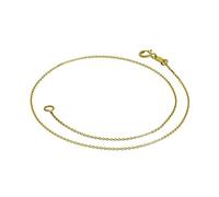 jewellerybox 9ct Gold 9.5 Inch Curb Anklet