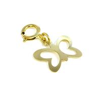 jewellerybox 9ct Gold Cut Out Butterfly Clip on Charm