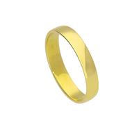 jewellerybox 9ct Gold Engravable 4mm Wedding Band Ring Size I (Available I - U)