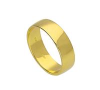 jewellerybox 9ct Gold Engravable 6mm Wedding Band Ring Size I (Available I - U)