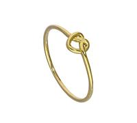 jewellerybox 9ct Gold Heart Knot Ring Sizes P - Available(I-U)