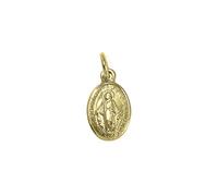 jewellerybox 9ct Gold Miraculous Mary Medal