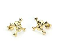 jewellerybox 9ct Gold Skull & Crossbones Stud Earrings/Studs/Pirates