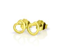 jewellerybox 9ct Gold Small Open Heart Stud Earrings