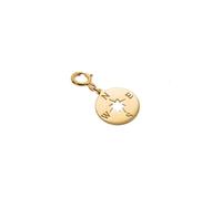 jewellerybox 9ct Yellow Gold Compass Clip on Charm