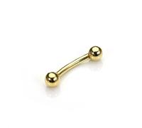 jewellerybox 9ct Yellow Gold Eyebrow Labret