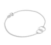 jewellerybox Fine Sterling Silver Infinity Loop Belcher Chain Bracelet