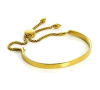 jewellerybox Gold Dipped Sterling Silver Slider Bead Bangle Bracelet
