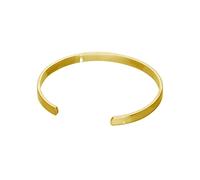 jewellerybox Gold Plated Sterling Silver Plain 70mm Bangle