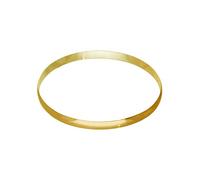 jewellerybox Gold Plated Sterling Silver Plain Round 65mm Bangle