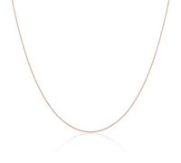 jewellerybox Rose Gold Dipped Sterling Silver Fine Diamond Cut 20 Inch Chain
