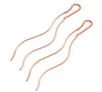 jewellerybox Rose Gold Dipped Sterling Silver Wave Pull Through Earrings