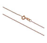 jewellerybox Rose Gold Plated Sterling Silver 28 Inch Prince of Wales Chain