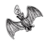 jewellerybox Sterling Silver 3D Flying Bat Charm