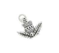 jewellerybox Sterling Silver 3D Thistle Charm