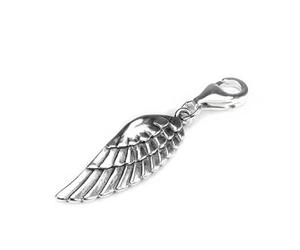 jewellerybox Sterling Silver Angel Wing Clip on Charm