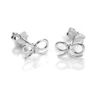 jewellerybox Sterling Silver Bow Stud Earrings